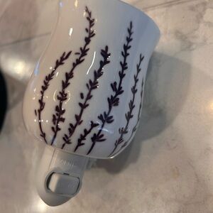 Scentsy White and Purple Plug-In Warmer lavender